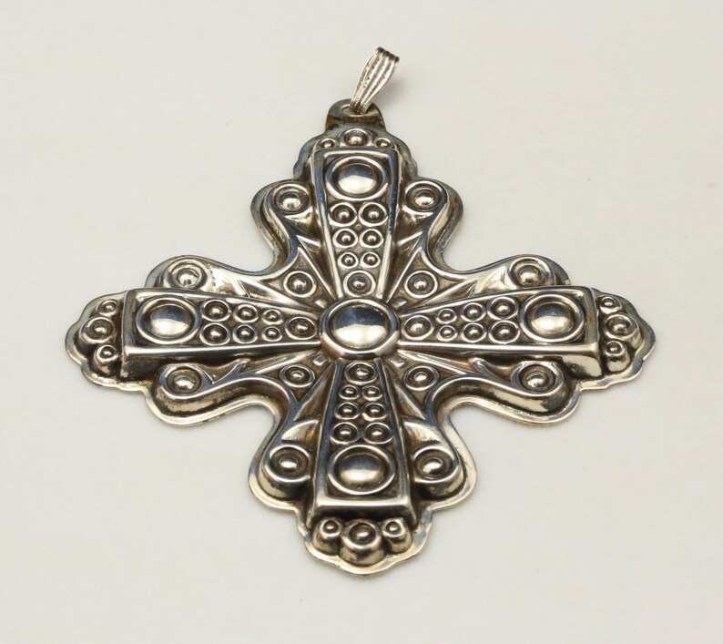 Vintage Reed & Barton 1972 Sterling Silver Christmas Cross - Etsy