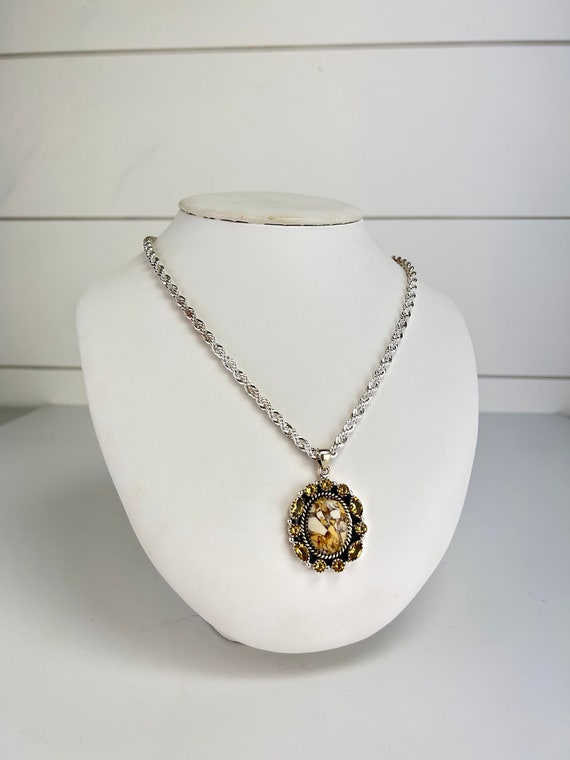 Artisan Yellow Maligano Jasper & Citrine Sterling… - image 5