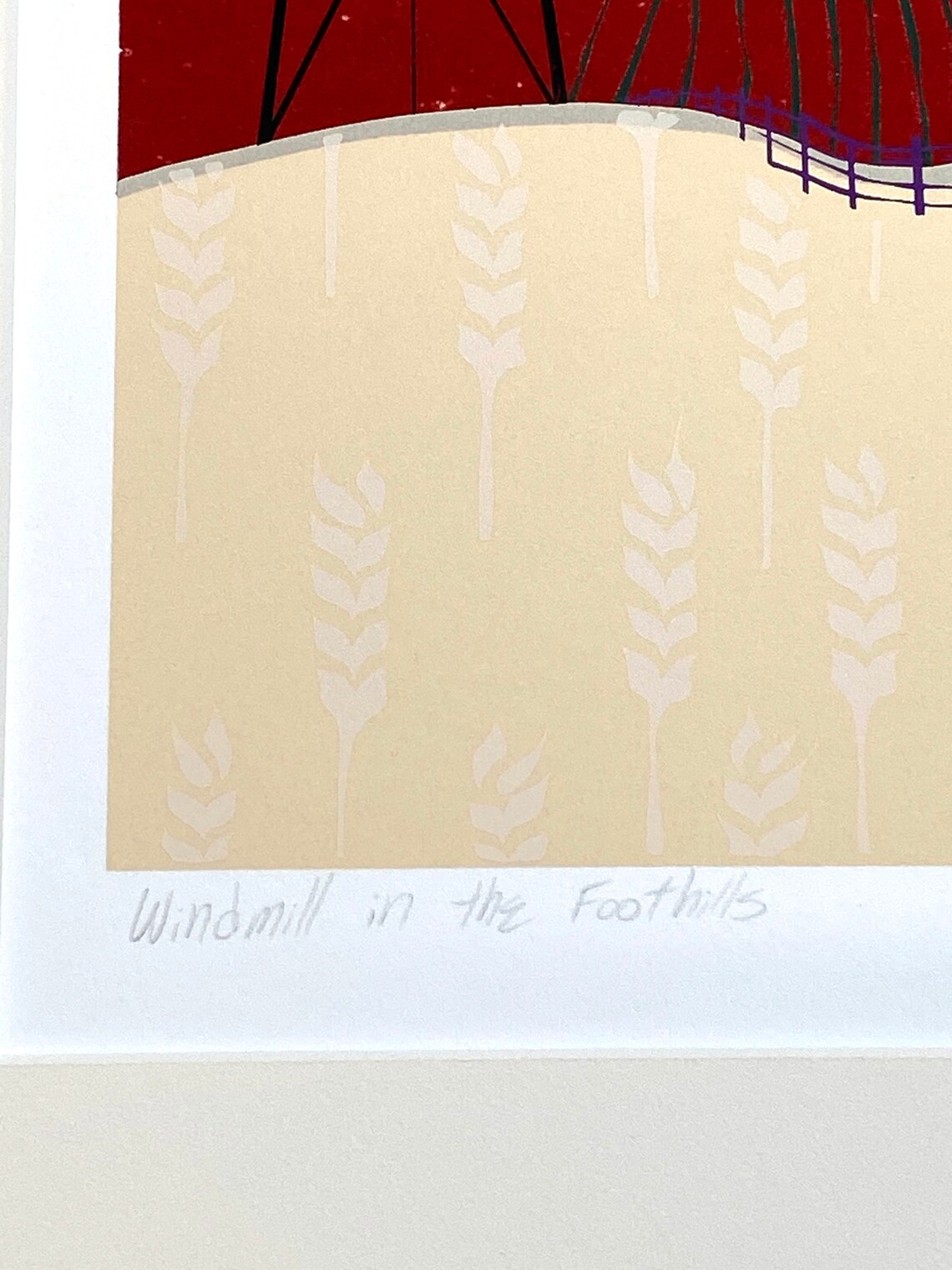 R. Keaney Rathbun windmill in the Foothills Silkscreen Print - Etsy