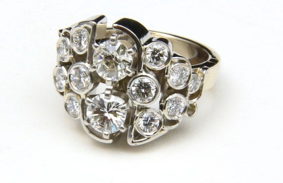 Amazing Multi-Stone Diamond Platinum Ring Custom Master Jeweler Stewart Jones
