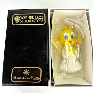 Christopher Radko New Wb LITTLE TWEETY ANGEL Glass Christmas Ornament 1146/5000