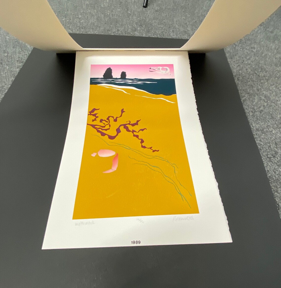 R. Keaney Rathbun watermark Silkscreen Art Print LE 13/51 - Etsy