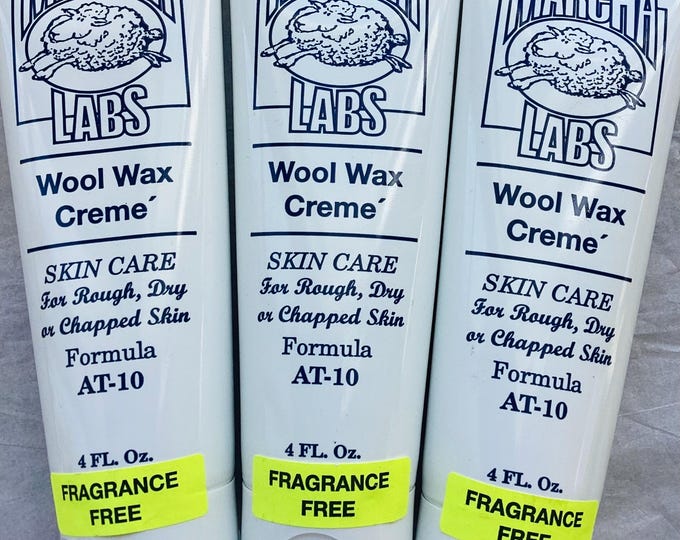 3 - Wool Wax Creme' 4oz tube Fragrance Free scent