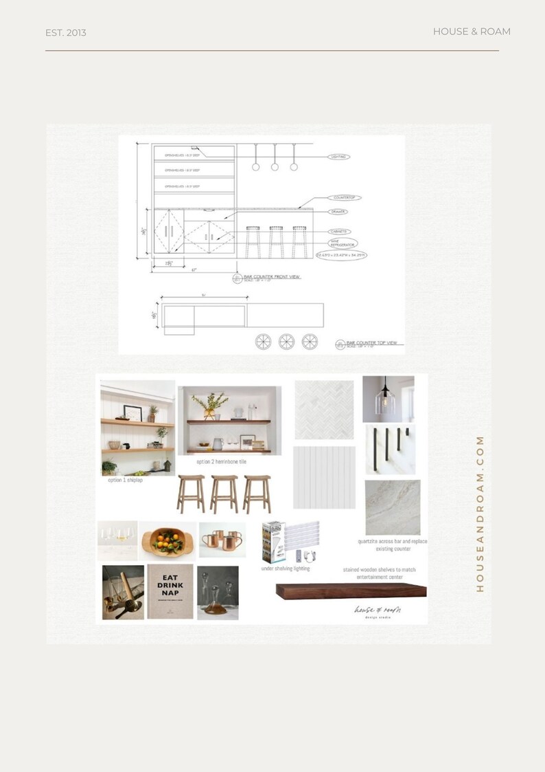 E-design Service: Home Office Interior Design Plan & Shopping List (PDF ...