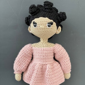 African American Crochet Doll Pattern with Bantu Knot Hairstyle: Celebrating Diversity and Culture