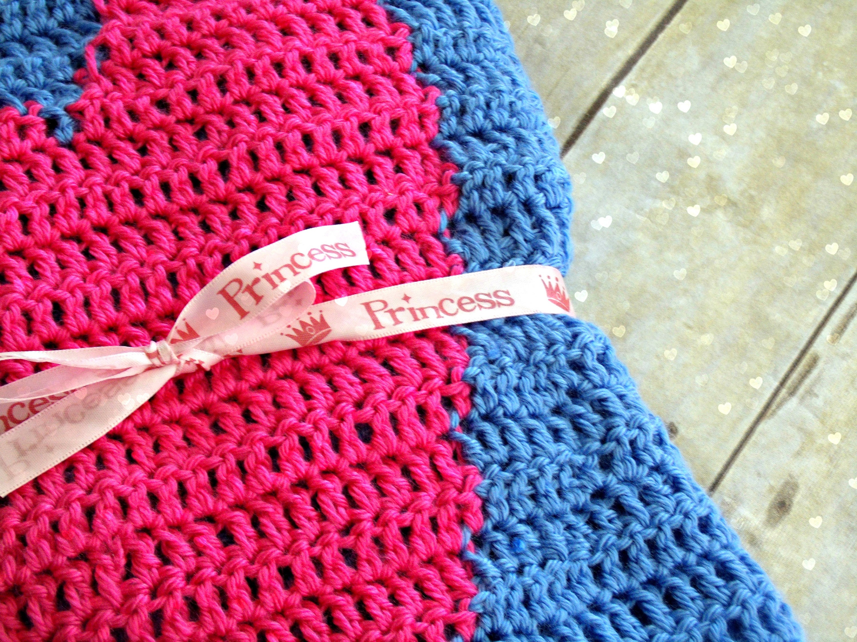 Crochet Heart Baby Blanket Pattern
