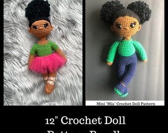 12" Crochet Doll Pattern Bundle