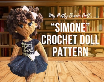 Crochet Doll Pattern - Crochet African American Doll