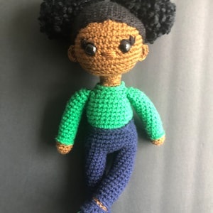 12" Inch Crochet Doll Pattern Mini Mia