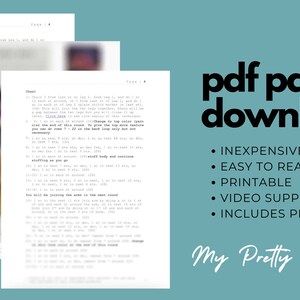 May include: A digital download for a PDF pattern to make a brown doll. The text on the image reads "pdf pattern download" and lists the benefits of purchasing the pattern: inexpensive, easy to read, printable, video support, and includes photos. The text at the bottom of the image reads "My Pretty Brown Doll".