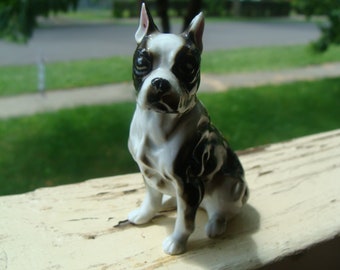 Boston Terrier Figurine Etsy