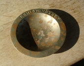 Vintage Or Antique Train Collectible Lehigh Valley Railroad Metal Tobacco Ashtray LHRR RR