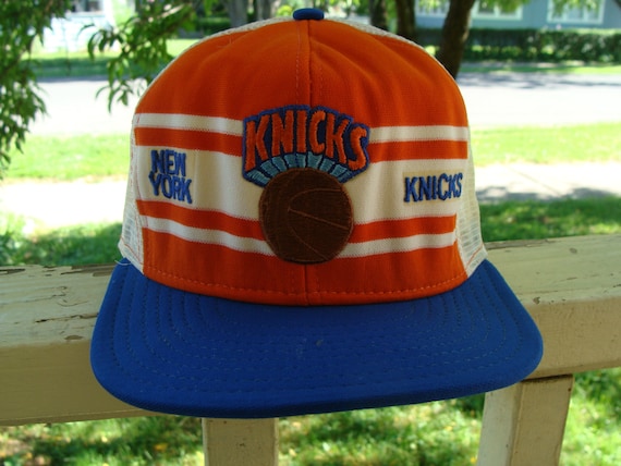 Vintage New York Knicks Truckers Hat ADJ Superstripe Snapback
