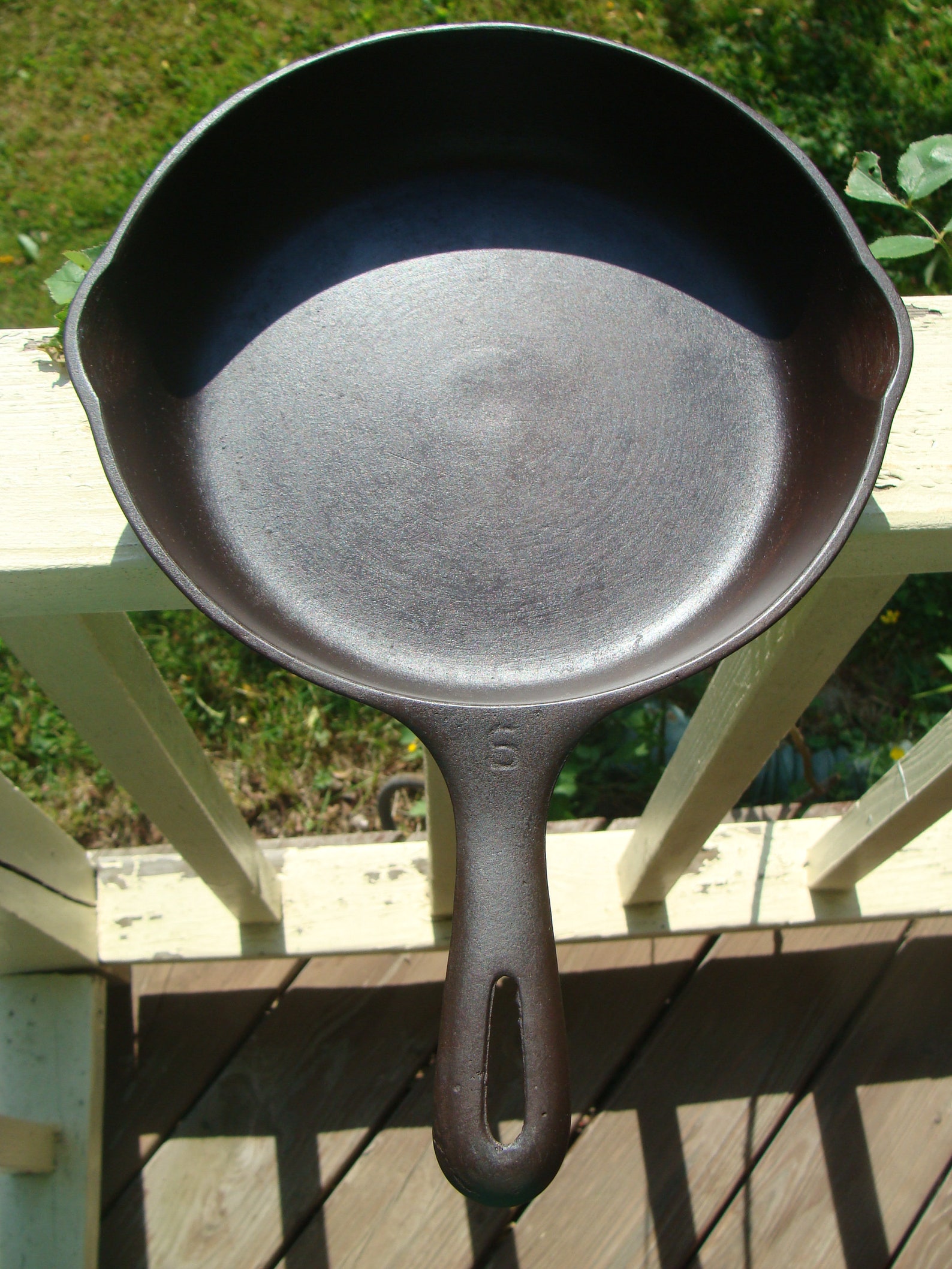Vintage Unmarked Wagner or Griswold Cast Iron Skillet Nine Etsy