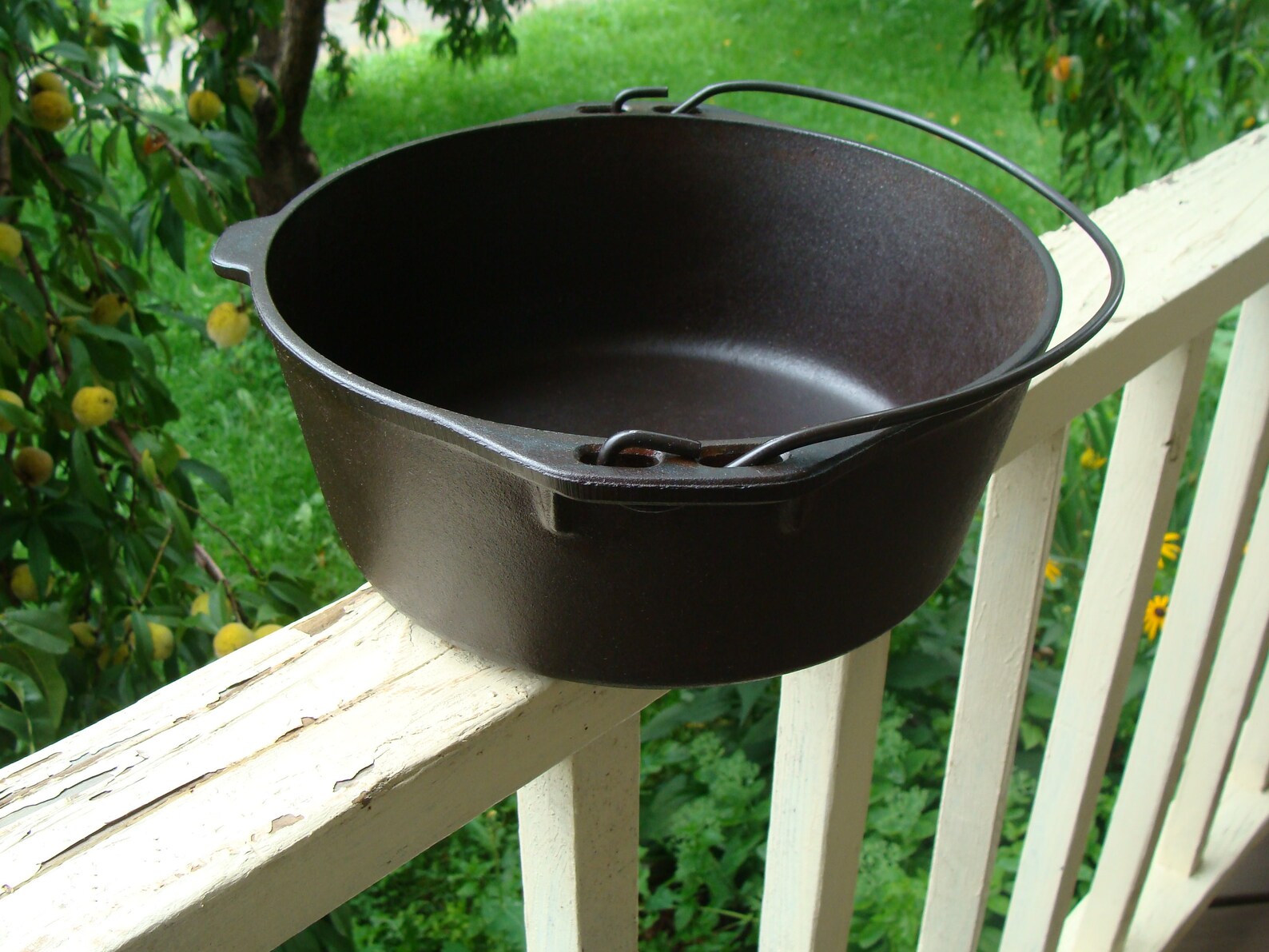 Cast Iron Cauldron Campfire Hanging Gypsy Kettle Roasting Pot Etsy