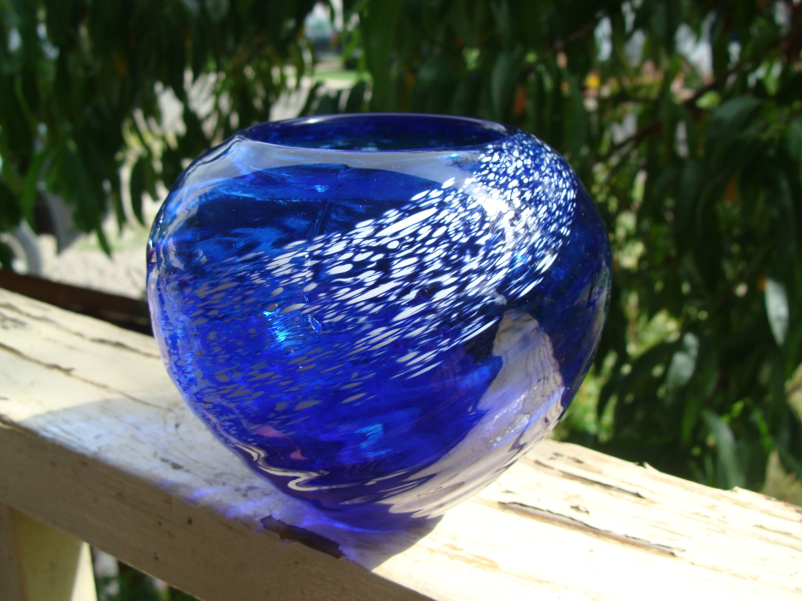Cobalt Blue Spiral Optic