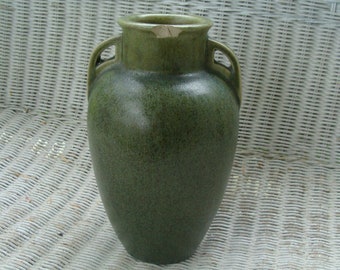 Arts And Crafts Fulper Pottery Vase 10-1/8"h Has Chipped Brim For repair