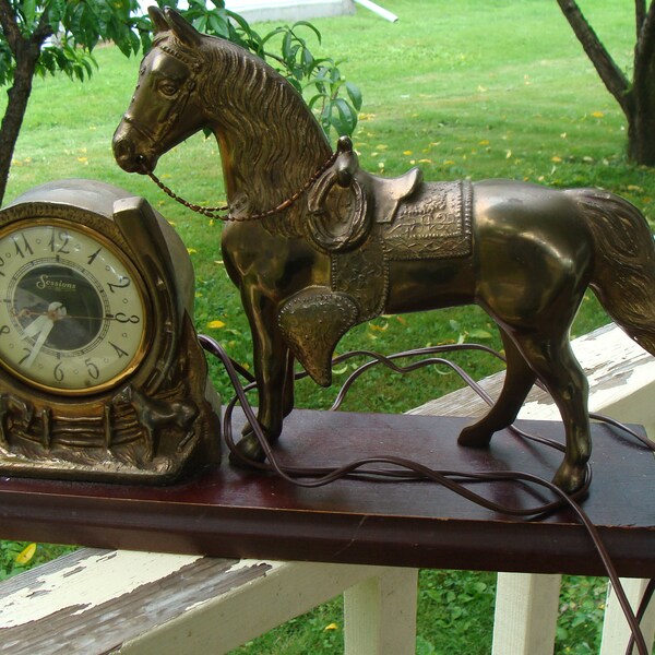Horse Clock Etsy