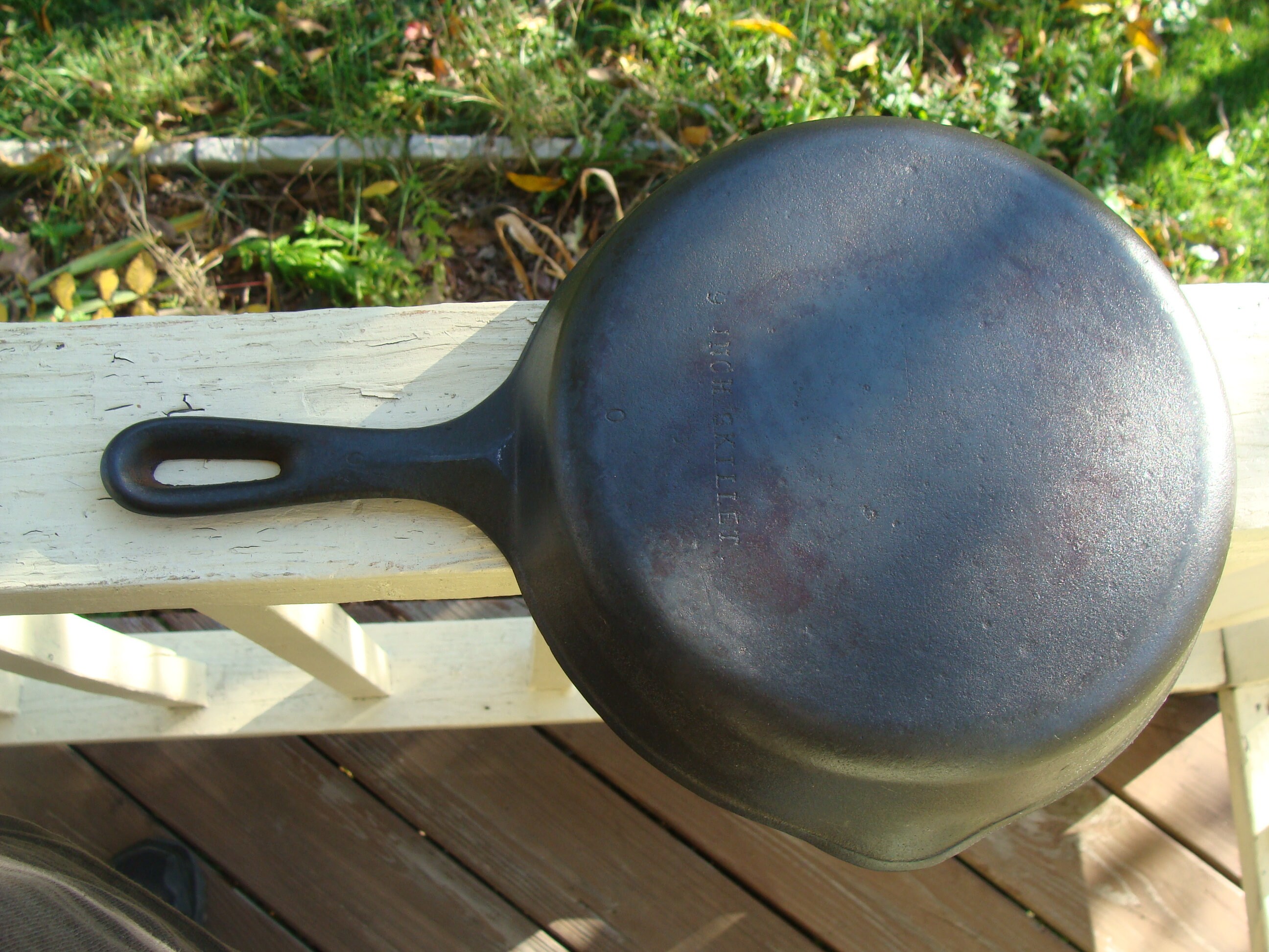 Vintage Unmarked Wagner Cast Iron Skillet Nine Inch Wagner Etsy Australia