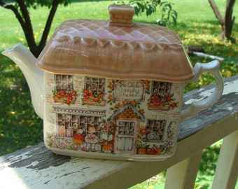 Vintage Sadler Porcelain Teapot Ye Old Candy Shoppe Tea Pot Sadler Made in England