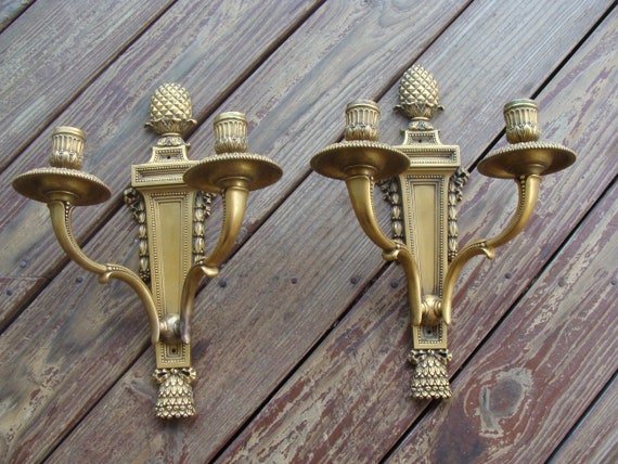 Bronze wall sconce candle holder deals