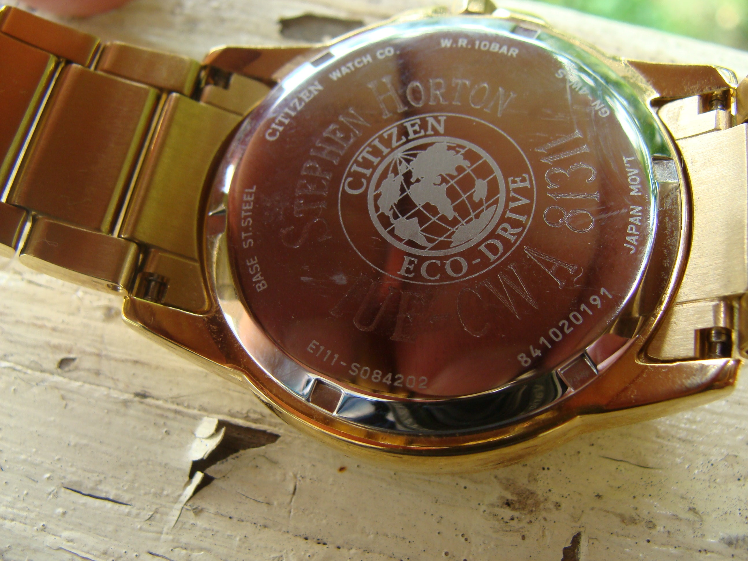 Citizen watch co wr top 10 bar st steel