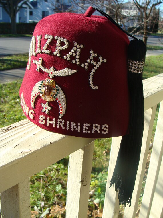 Jeweled Masonic Shriners Hat Fez Hat 