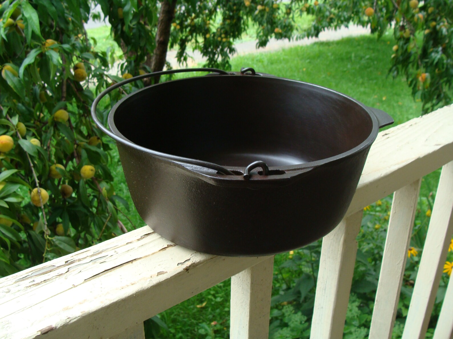 Cast Iron Cauldron Campfire Hanging Gypsy Kettle Roasting Pot Etsy
