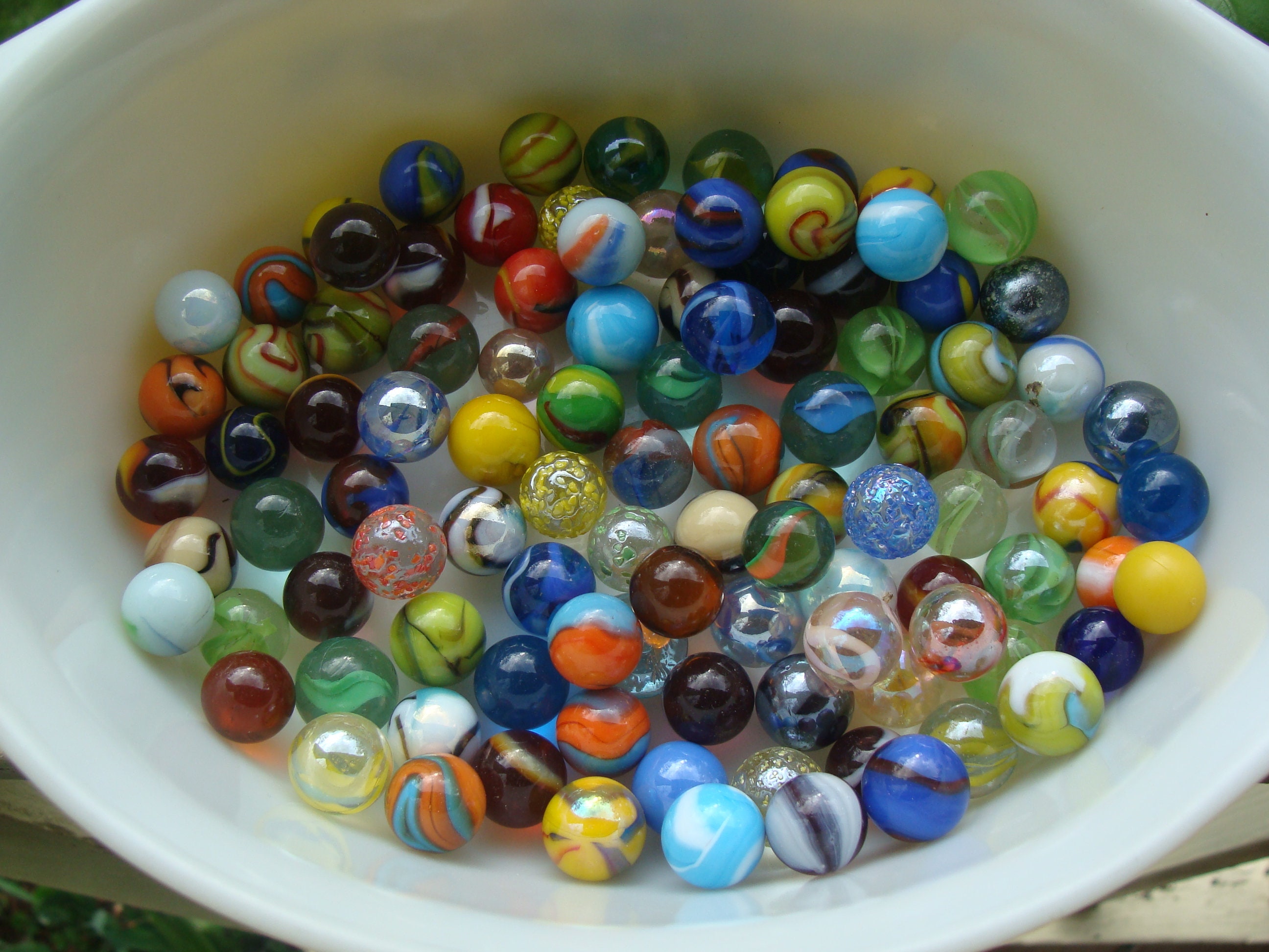 Marble Lot of Nine Multi Color Swirl Marbles Many Types Etsy UK