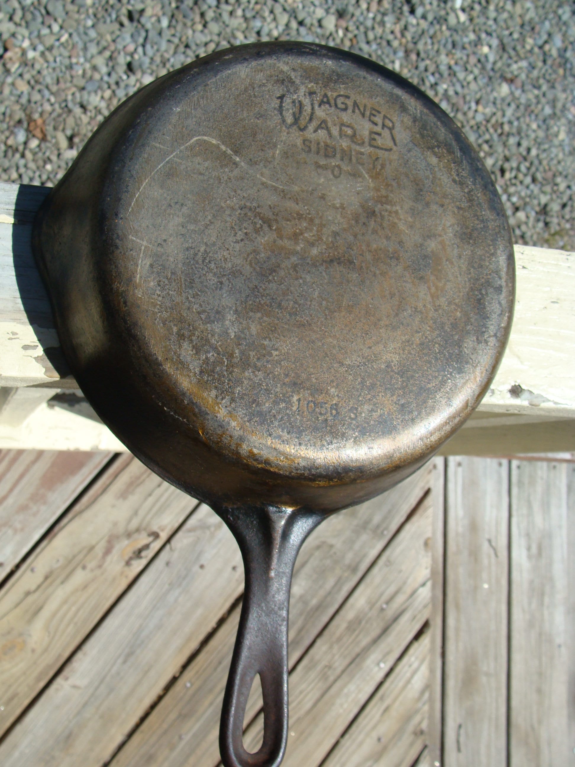 Vintage Wagner Ware K Cast Iron Skillet Nine Inch Wagner Ware Number Six  Iron 6 Skillet 9 Pan 