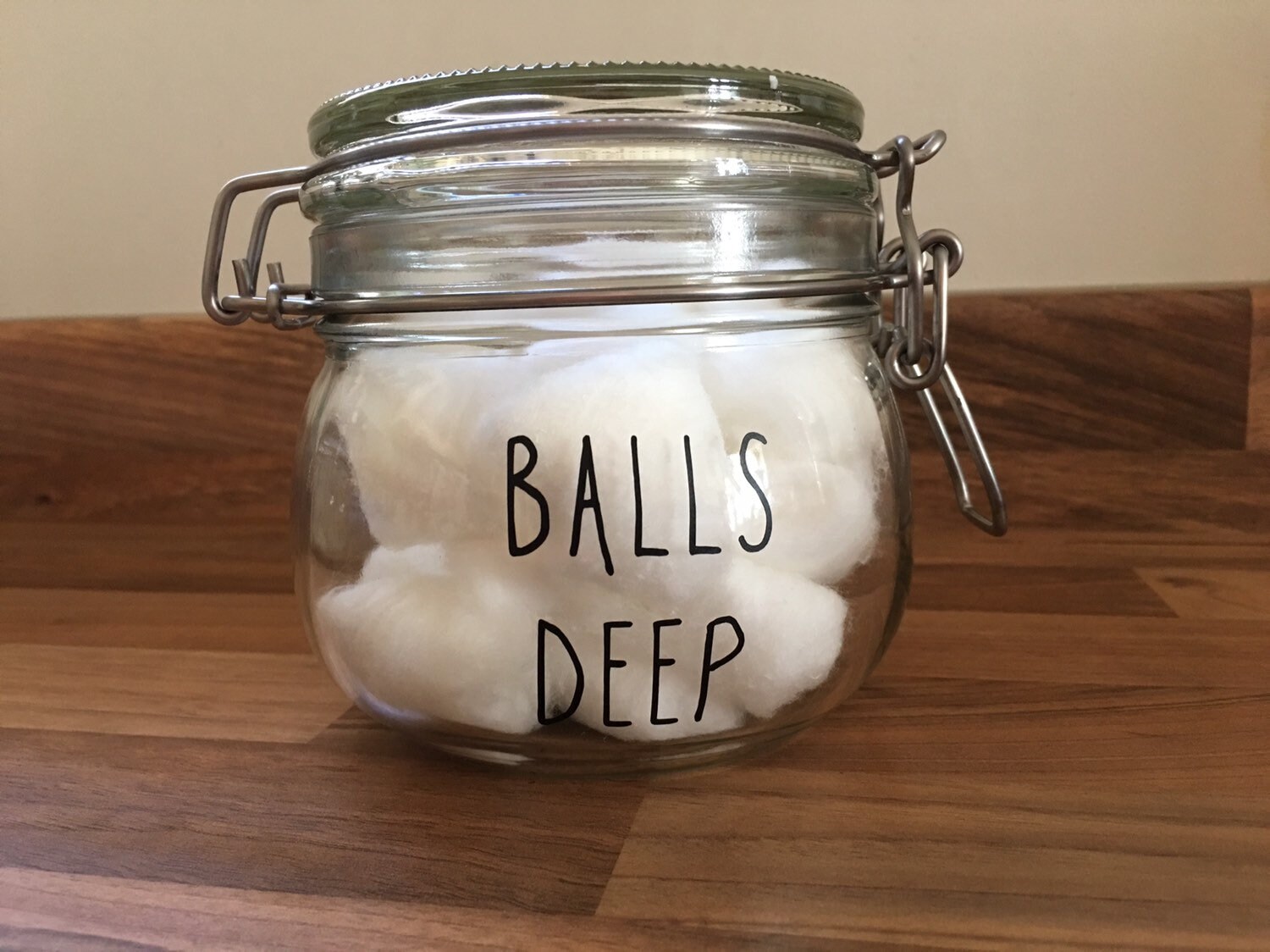 Humours Q Tip / Cotton Ball Storage Jars Etsy UK