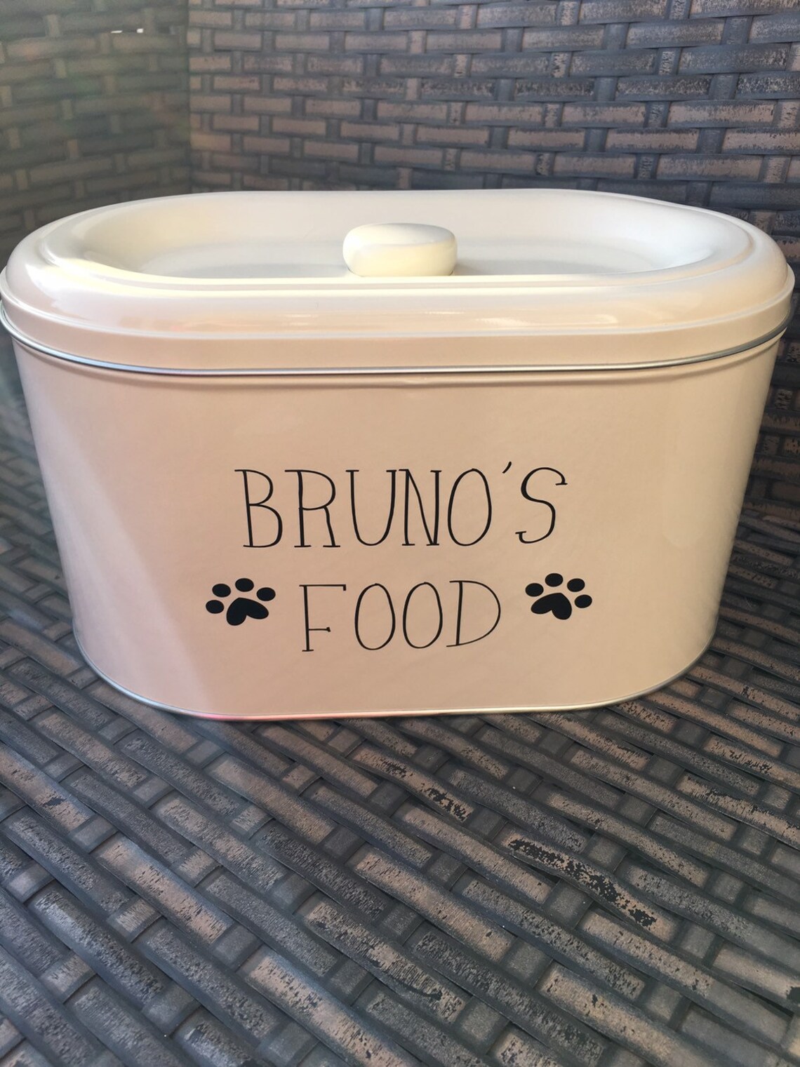 Personalised Dog food storage tins Etsy