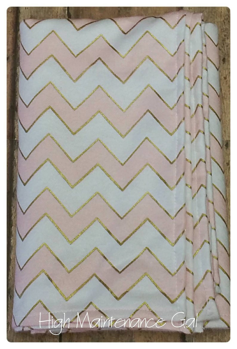 Lightweight Cheveron Blanket Infant Blankie Babyshower Gift Etsy