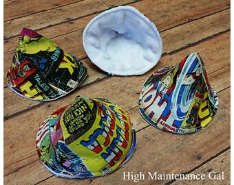 Marvel comic themed pee pee tee pees, Sprinkle covers, Wee-wee wig wams, Tinkle tents, Nursery design idea, Babyshower gift idea, Newbaby