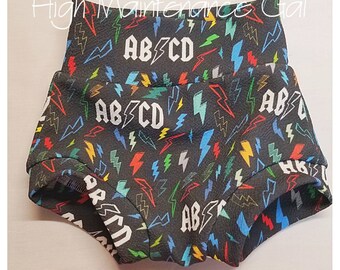Birthday bloomers Lightning Bolt Bummies Music Theme Diaper cover birthday outfit babyshower gift gender neutral clothes