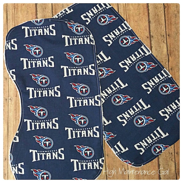 Tennessee Titans burp cloths, father to be gift, daddy babyshower gift, Gender neutral, Grandfather gift, Expecting announcement gift