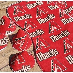 Arizona diamondbacks burp cloth set, Contoured burp cloth, Pee pee teepees, Nursery design idea, Expecting dad gift, Set of burp clothes