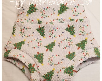 Christmas Tree Bummies: Holiday Lights Baby Shorts – Unisex Holiday Wear