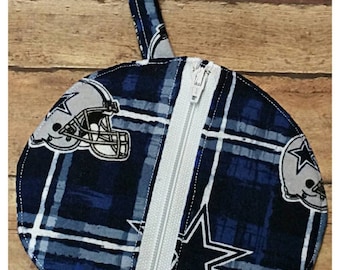 Cowboys pacifier pouch, Binky bag, Pacifier case, Binky holder, Dallas cowboys, Binky pouch, Babyshower gift idea, Expecting dad gift