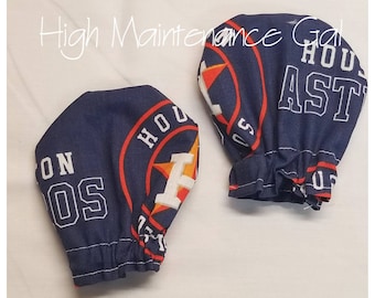 Houston Astros Baby Mittens, Cotton No-Scratch Infant Gloves, Newborn Accessory