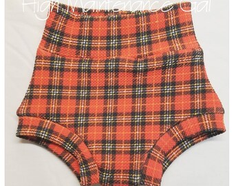 Fall Plaid Baby Bummies, Diaper cover, Fall outfit