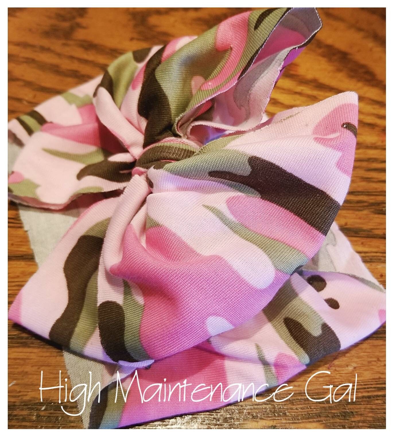 Baby Headwrap Bow / Baby Bow / Camo Bow / Pink Camouflage Bow Etsy UK