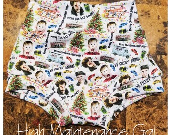 Home Alone Bummies: Unisex Christmas Movie Themed Baby Shorts, Diaper cover, Bloomers, Photo prop