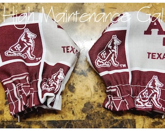 Baby mittens, Baby gloves, No scratch mittens, Infant mittens, Texas am mittens, Scratch mittens, Newborn mittens, thumbless mittens, TAMU