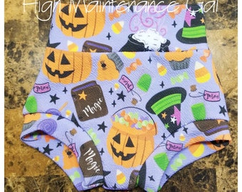 Halloween Bummies: Spooky Pumpkins, Ghosts, Witch Hats – Baby Shorts Costume