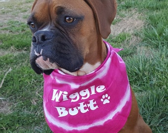 Wiggle Butt Boxer (or any breed) Dog Fabric or Outdoor Decal Only