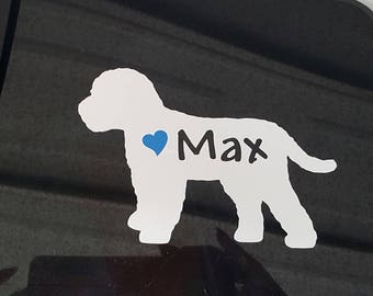 Cockerpoo on Board Car Window Sticker Spaniel Poodle - Etsy