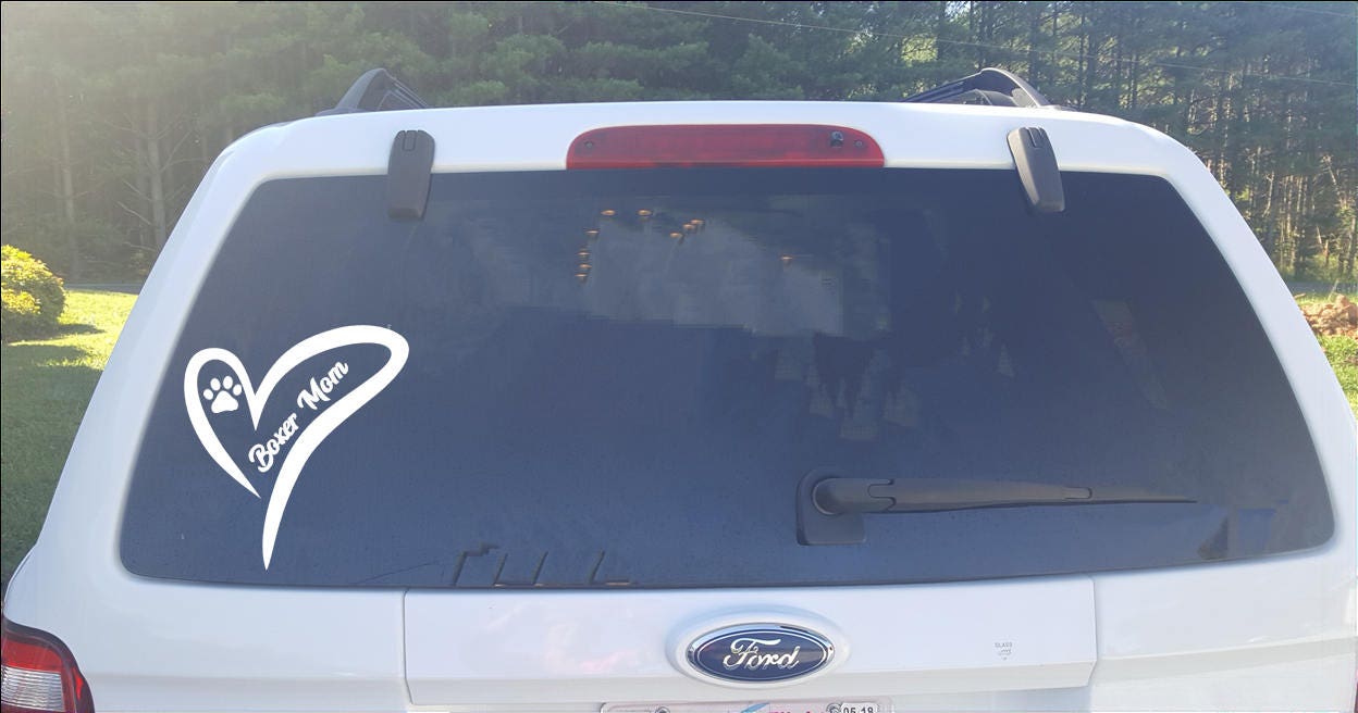 "There's No Love Like Boxer Love" Vinyl Decal Sticker - 5x5 Inch, Outdoor Rated For Car Windows - View #8