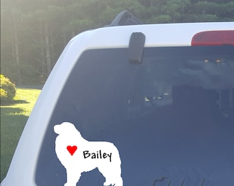 Great Pyrenees car Decal, Dog Decal, Sticker,