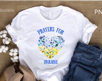 Prayers for Ukraine PNG Download DIY printable transfer sublimation